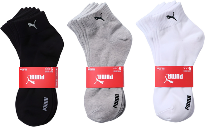 푸마 PUMA 크레오라 단목양말 10팩(PACK) 4계절용+빠른배송