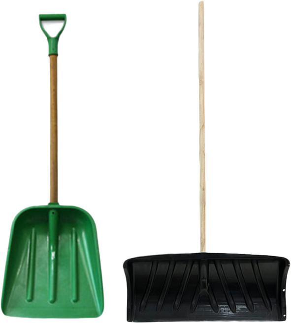 눈삽(p삽)+넉가래(일반) 제설삽 겨울 폭설 제설 도구 용품 장비, 1개