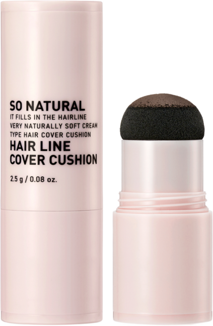 쏘내추럴 헤어 라인 커버 쿠션 2.5g, 라이트브라운, 1개