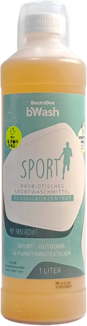 박토데스 비워시(bWash) 스포츠세탁세제 1L 운동복 요가복 레깅스 속옷 땀냄새제거 프로바이오틱스세제, 1개
