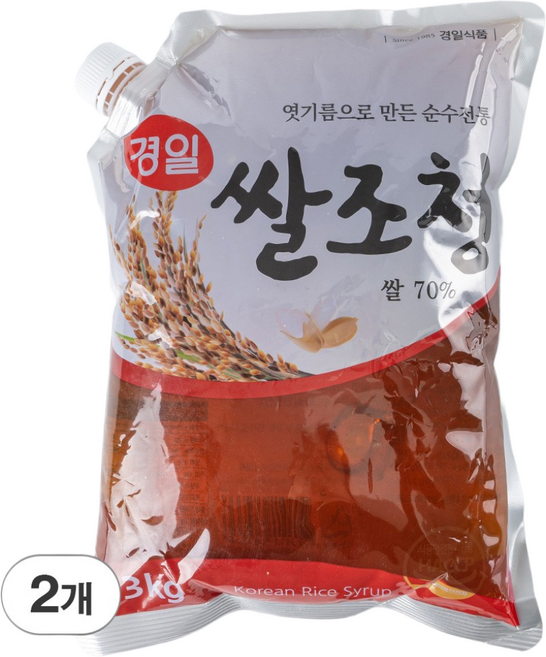 경일 쌀조청엿, 3kg, 2개