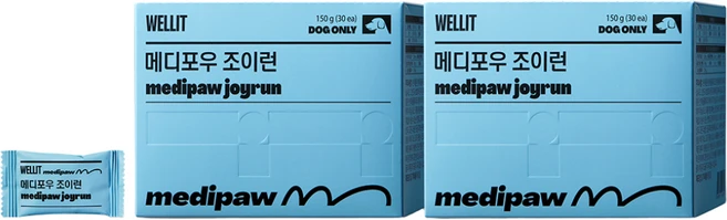 웰릿 메디포우 조이런 반려견 관절 영양제 30개입 연골 질환 회복, 30회분, 뼈/관절강화, 2개 - 쿠팡