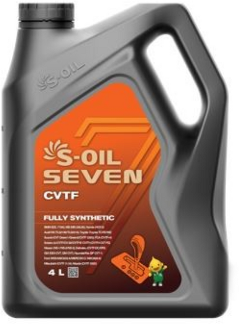 S-OIL 세븐 CVTF 4L 1개 100% 합성 CVT 미션오일 (현대/기아 SP CVT-1 르노 NS3 토요타 WS 혼다 HCF2 GM DEX-CVT)