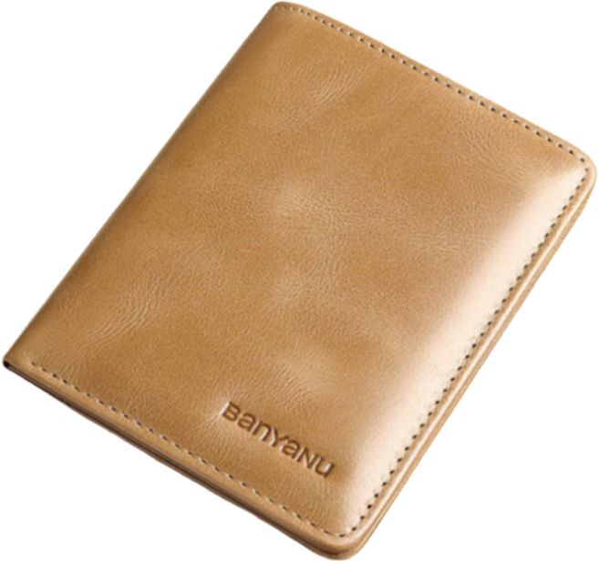 프리미엄 심플 소가죽 남성 슬림 반지갑 N776