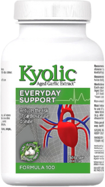 마늘보충제 쿄릭 숙성마늘 추출물 표물러 에브리데이 서포트 360캡슐 키올릭 마늘영양제 쿄릭마늘 고약사 약들약 kyolic Formula 100 360cap, 360정, 1개