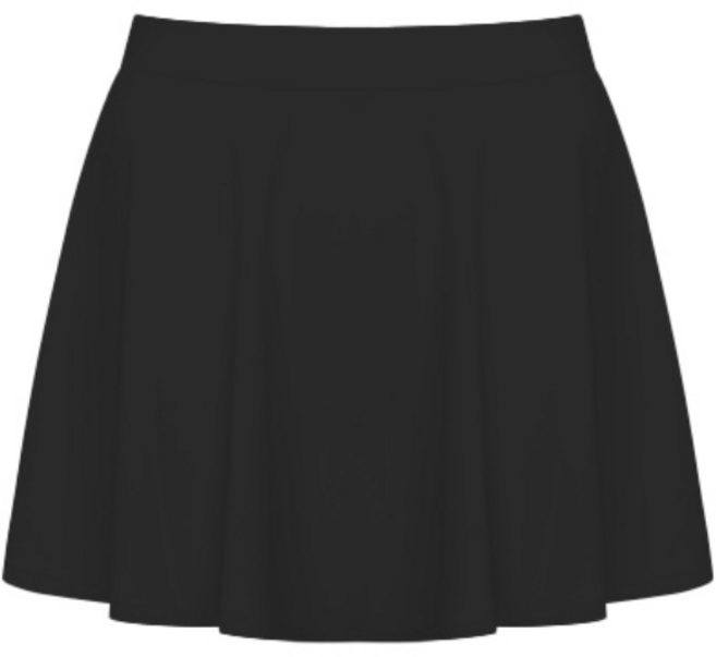 에리페 여성용 폴랑 치마바지 래쉬가드, 블랙