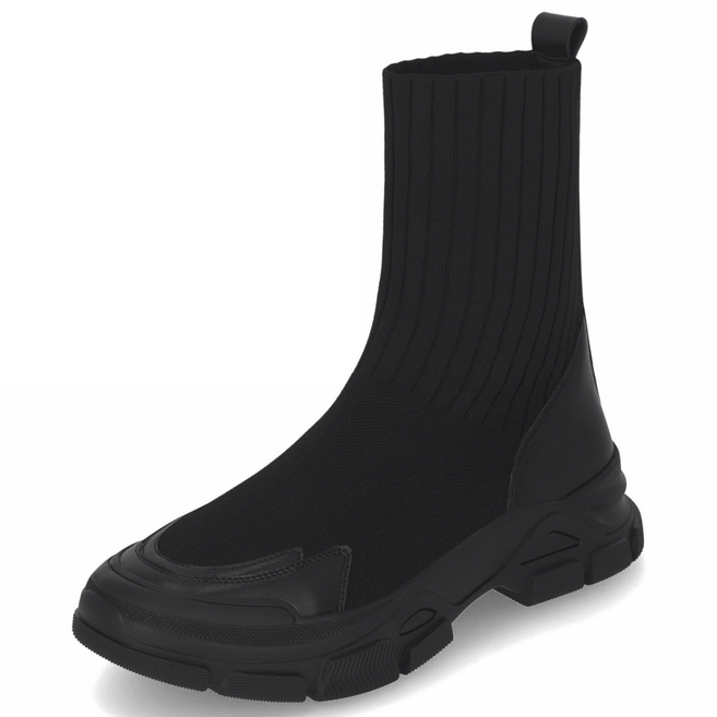 엘칸토 마쯔 여성 니트 삭스 부츠 5cm LCWA55M44V