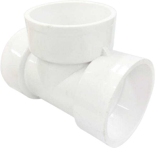 PVC T자 VG1 VG2 파이프 100mm 125mm 150mm 수도용 하수도 플라스틱 배관 부속 이음관, 1개