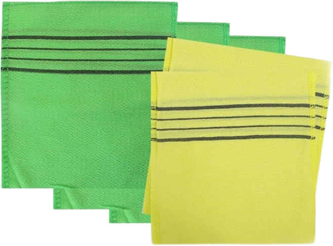 때밀이타올 이태리타올5개입1개(옵션선택 : 옐로우5개입 또는 그린5개입), 그린, 5개입, 1개