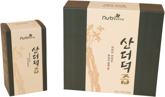 산더덕즙 진액 통더덕 무공해 청정지역 풍부한 영양 진한 맛 진한 향, 1박스, 20ml