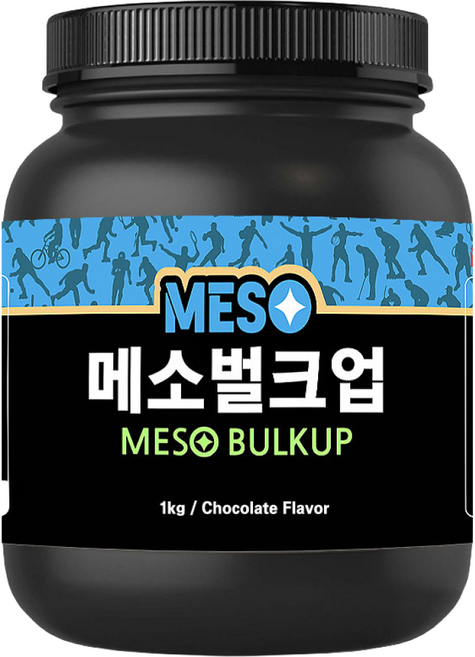 메소벌크업 탄수화물 살찌는 벌크업 체중증가 칼로리 동물성 식물성 단백질 헬스보충제 프로틴 wpc 유청단백질 가루 건강 선물, 1kg, 1개