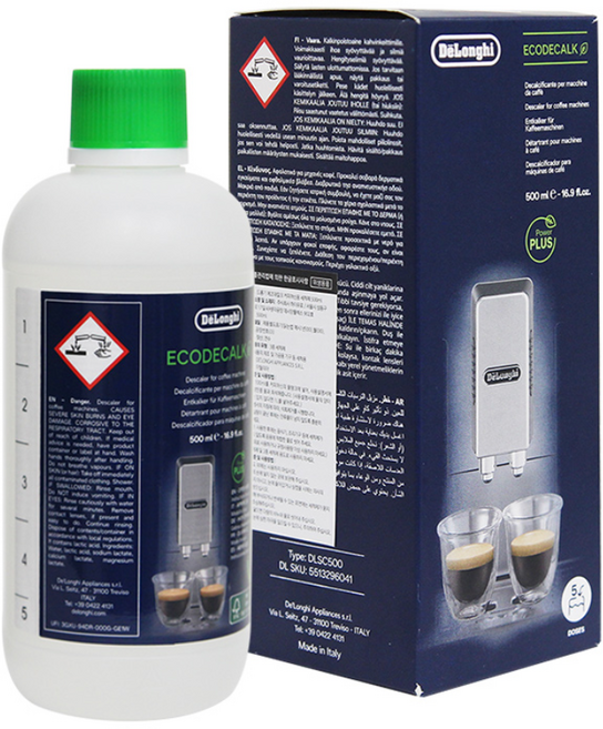 드롱기 커피머신 청소 관리 세척 세척액 물때제거 석회제거제 500ml, 1개