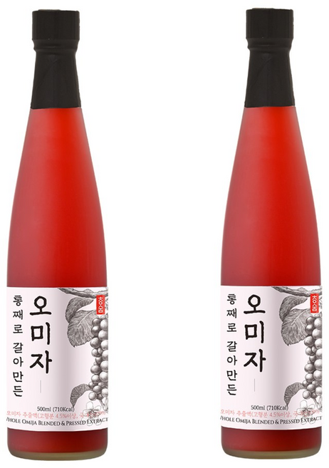 청숨 통째로 갈아만든 오미자, 500ml, 1개입, 2개