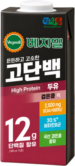 정식품 고단백두유 베지밀, 950ml, 12개