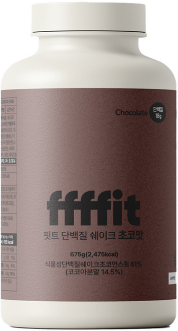 핏트 단백질 쉐이크 대용량 파우더 15회분 (초코맛), 1개, 675g