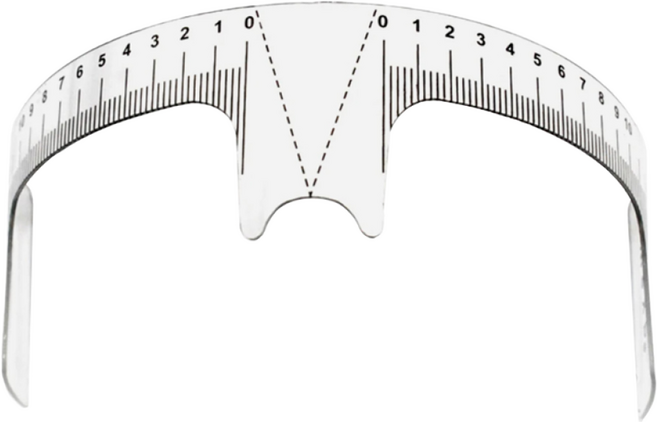 3D 입체곡선자 눈썹문신 반영구시술 눈썹 디자인용 반영구화장 부자재, 1개