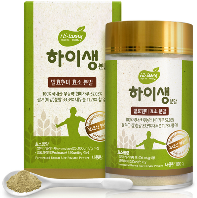 하이생 발효 현미 효소 분말, 1개, 100g