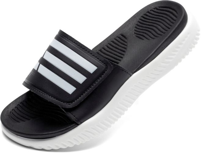 페이퍼플레인 국내제작 남녀공용 빅사이즈 슬리퍼 실내화 슬라이드 벨크로 이중쿠션 푹신한 사무실화 PP1558