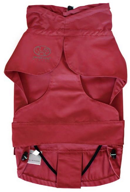 유나이티드펫츠 반려견 레인코트 레드 / 강아지 티셔츠 상의 의류, 36(L), 1개