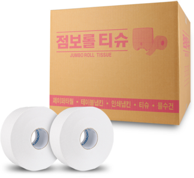 물에잘녹는 점보롤 화장지 250m 대용량 16롤, 16개입, 1개