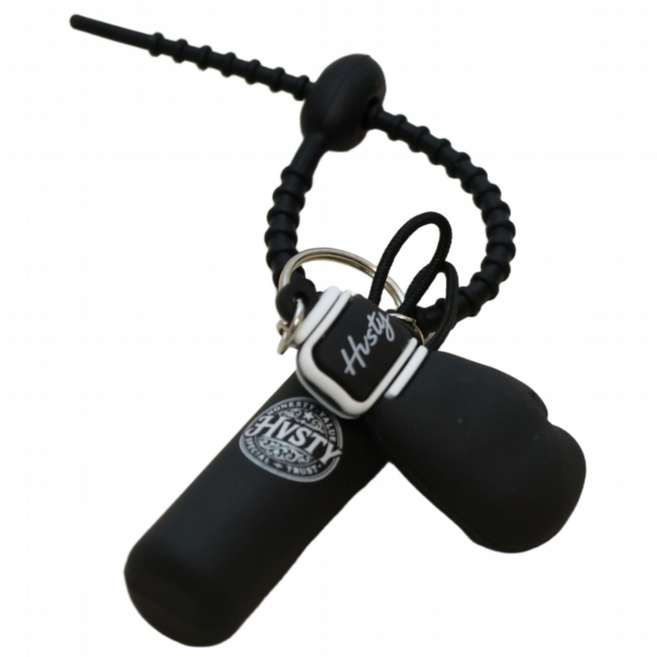 글러브 샌드백 키링 복싱 MMA 백참 차키 고리 가방 걸이, 블랙, 1개