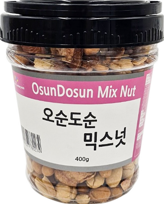 굿모닝너츠 오순도순 믹스넛 1통, 4개, 400g