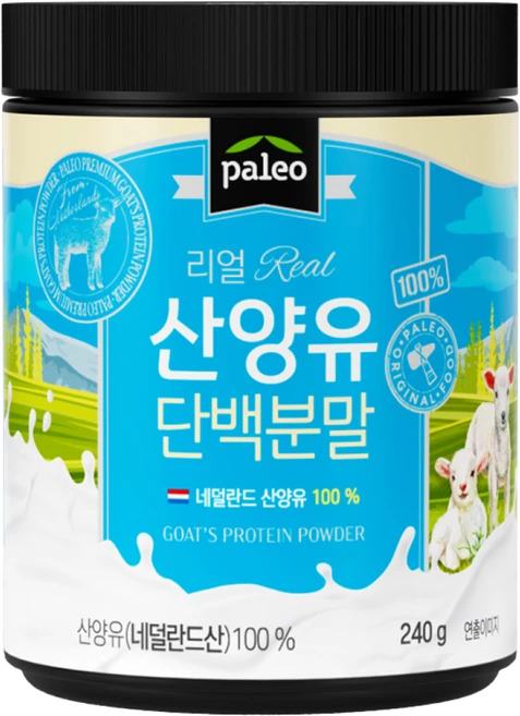 팔레오 리얼 산양유 단백 분말, 1개, 240g - 쿠팡