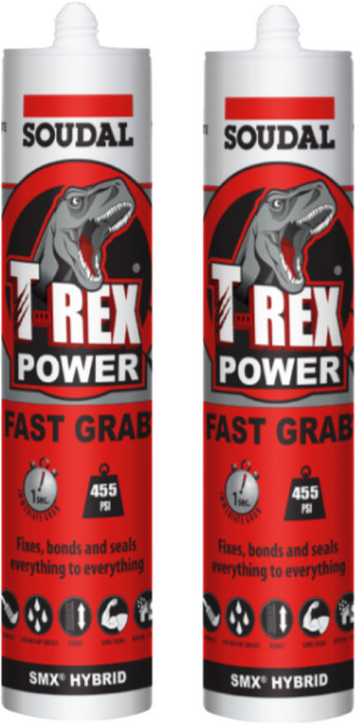 수달 티렉스 초강력 접착 실리콘 SOUDAL T-REX 흑색, 블랙계열, 2개