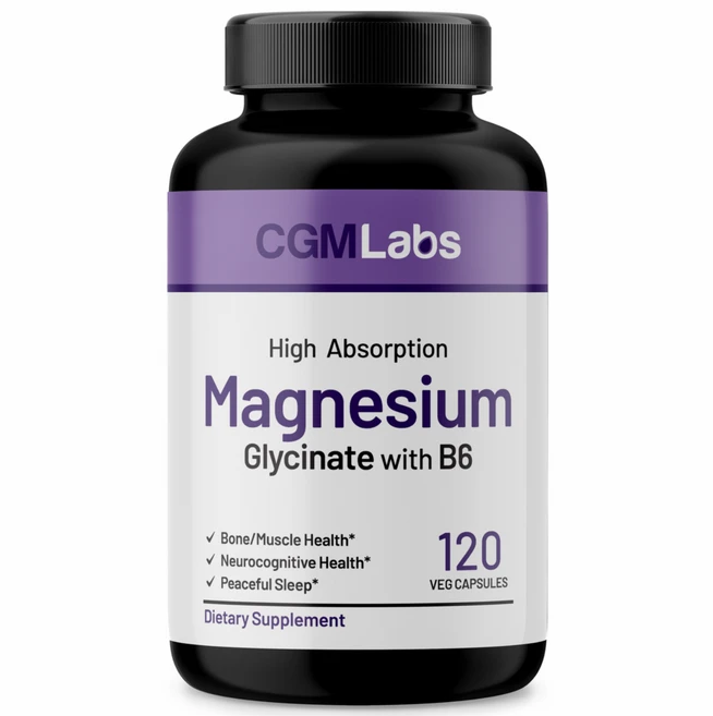 CGM Labs 마그네슘 글리시네이트 +B6 120 베지 캡슐, 6개, 60회분 - 쿠팡