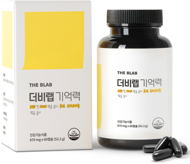 더비랩 기억력 영양제, 1개, 60정
