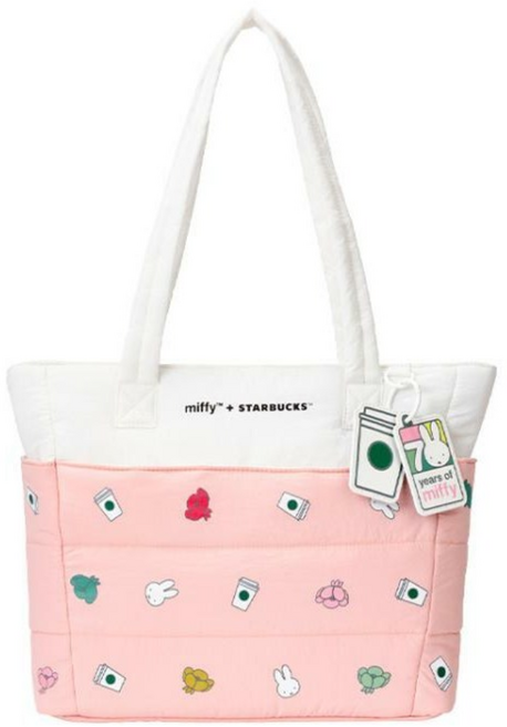 스타벅스 x 미피 70주년 기념 포에버 미피 푸퍼백 L
