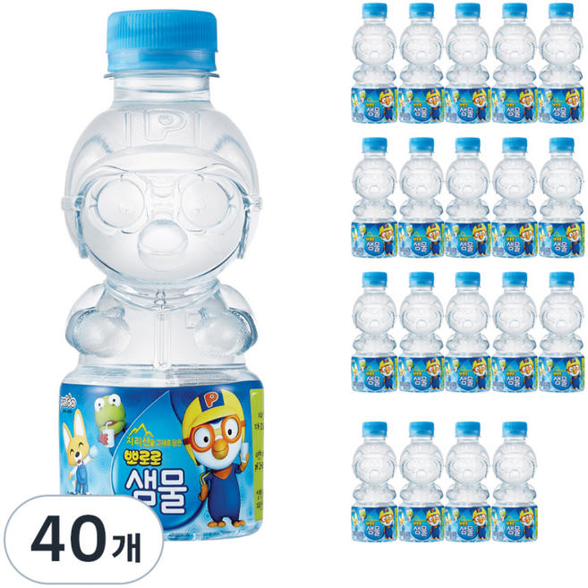팔도 뽀로로 샘물, 250ml, 40개