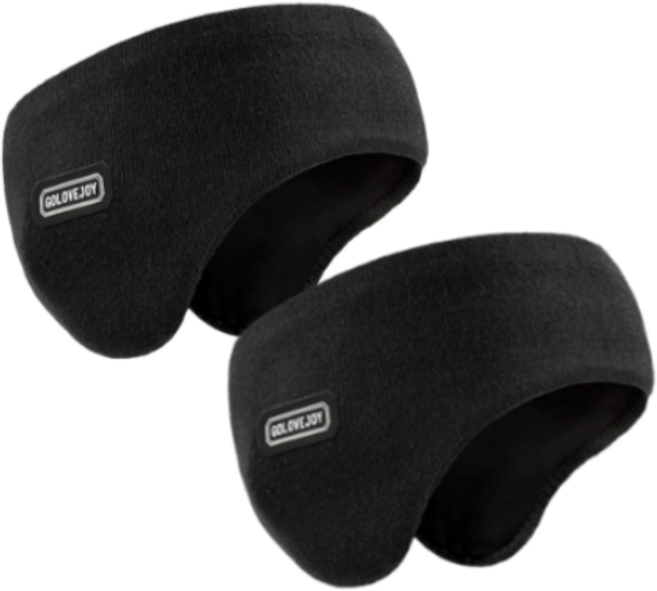 해피쇼핑 겨울 스포츠 자전거 러닝 등산 방한 방풍 귀마개 2개세트 남녀공용, 블랙, 2개