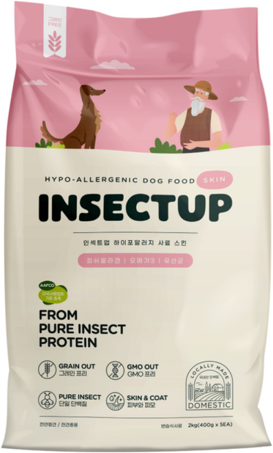 핏펫 인섹트업 하이포알러지 사료 스킨 2kg, 산양분유+단호박, 1개