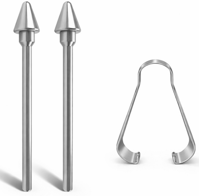 갤럭시탭 S11 울트라 S펜 메탈 펜촉 반영구 세모촉 교체용 2개입, 1개, 실버