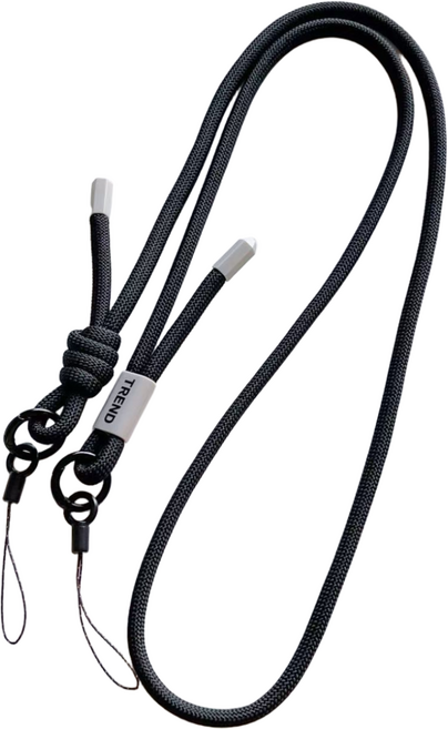 앤루프 도난 방지 길이조절 핸드폰 스트랩 2종세트(숄더스트랩+손목스트랩), 1세트, 01 블랙