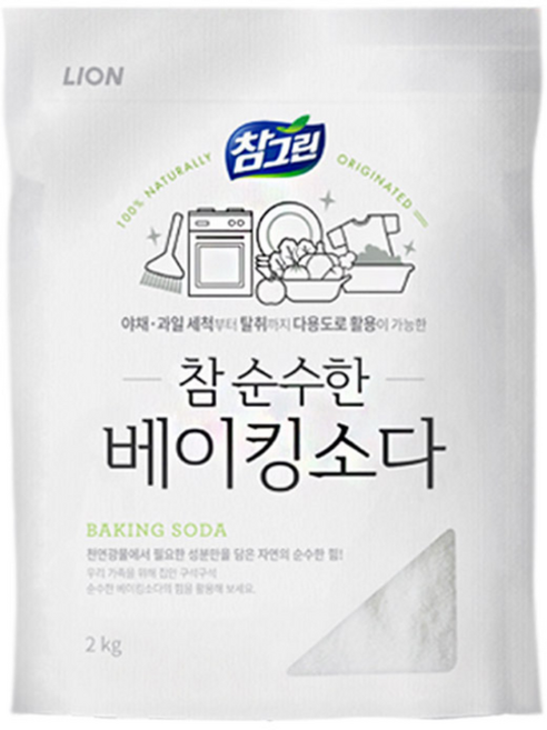 참그린 참 순수한 베이킹소다, 2kg, 1개