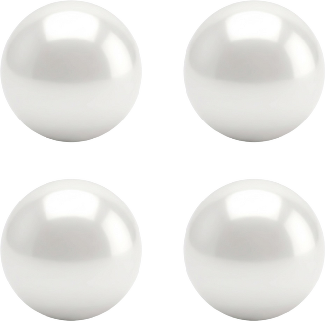 진주단추 8mm 터널형 진주알 진주콩, 1봉, 진주터널콩단추8mm(흰색15개)