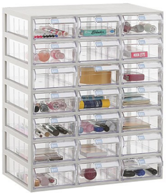 모아이샵 다용도 투명 수납함(중형) 수납함, 11_수납함 21칸