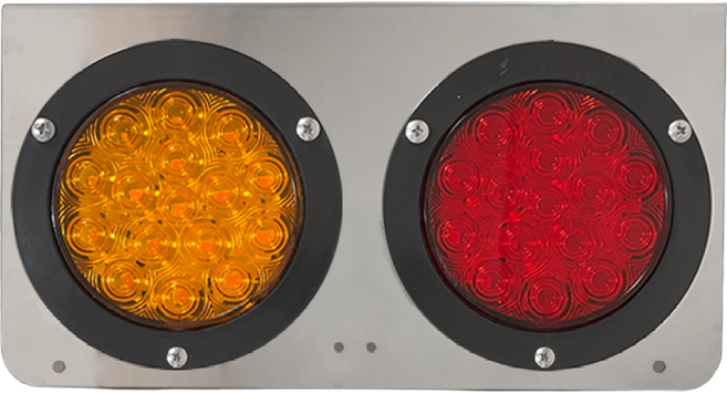 삼항LED 12-24V겸용 화물차용 LED 테일램프 2구 데루등 후미등 미등 브레이크등 깜빡이등, S25, 1개