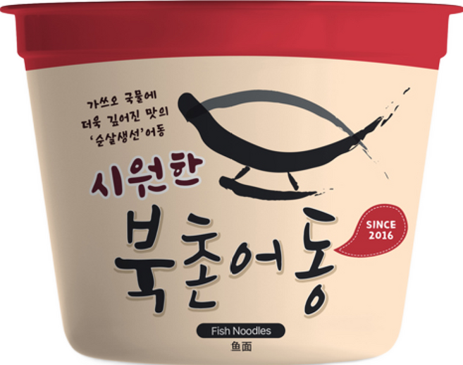 북촌 어동 컵어묵면 간편 조리 전자렌지 1분, 10개, 115g