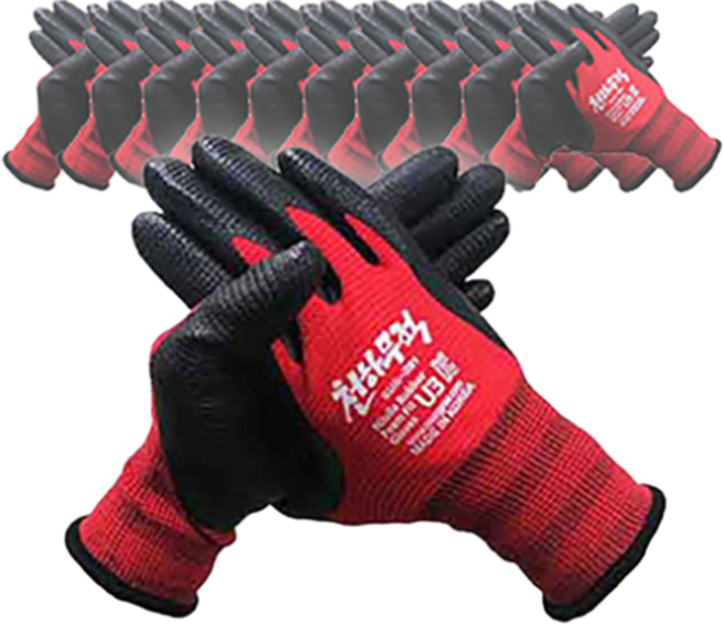 천하무적 승리 U3 니트릴 폼 장갑, U3 니트릴폼 장갑 레드 M, 10개