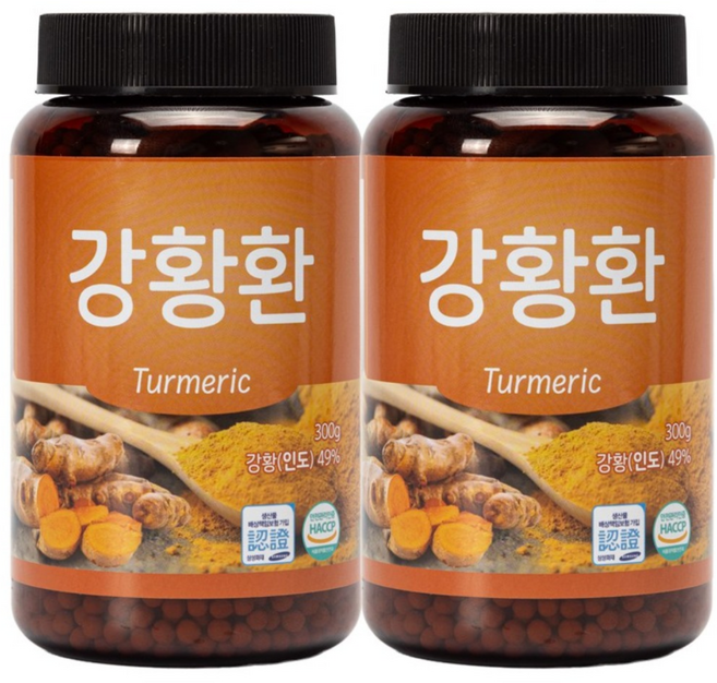 백세식품 강황환 300g 인도산(최상급) HACCP해썹 인증, 2개