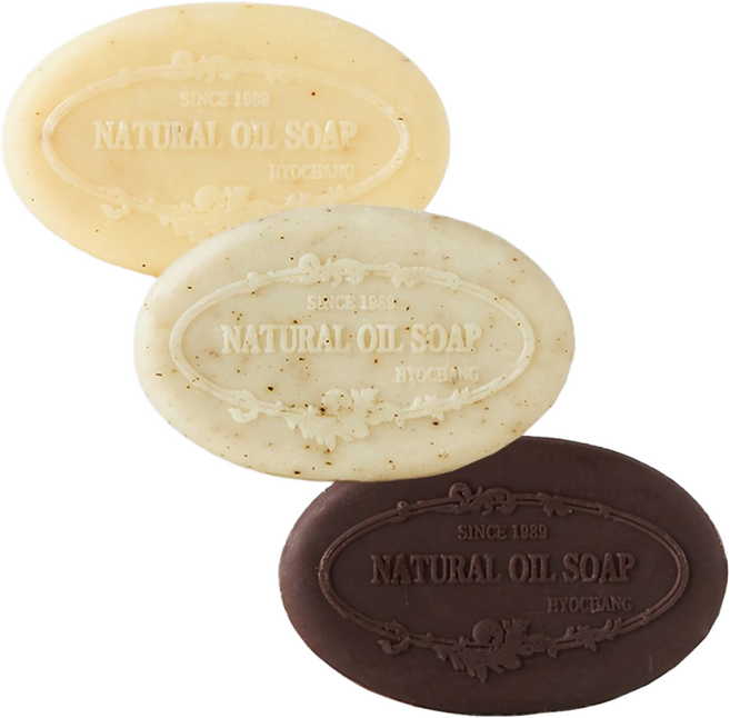 비누3개세트 효창비누 클래식 3종 X 140g _마카다이마1 아보카도1 아몬드1, 3종 (마카다미아1, 아보카도1, 아몬드1), 3개입