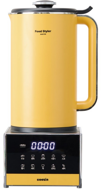 쿠진 푸드스타일러 마스터 1.5L 두유제조기, 옐로우