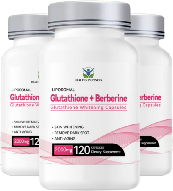 리포좀 글루타치온 2000mg 인지질 레스베라트롤 콜라겐 베르베린 아미노산 펩타이드 항산화 고함량, 3개, 120정