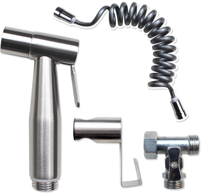 욕실청소샤워기 스프링호스 수동 세트, 1세트