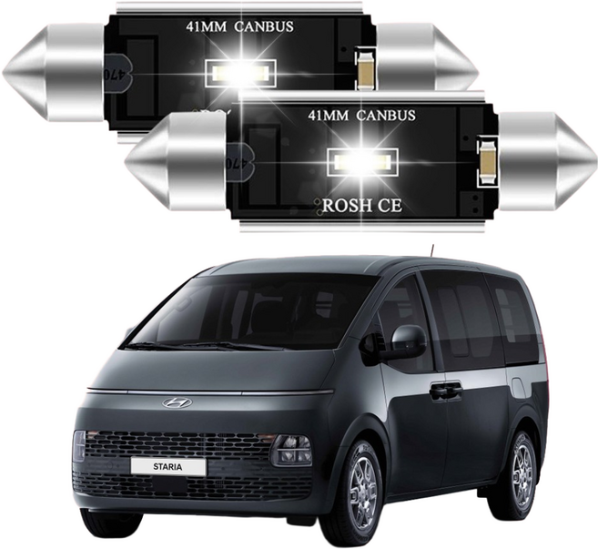 레인스카이 스타리아 호환형 LED실내등 풀세트 번호판등, T10 8개/28mm 2개/31mm 2개