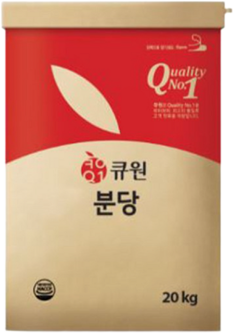 [업소용] 큐원 분당 20kg 5개 대용량 포대