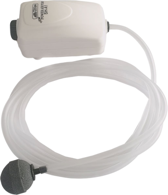 아마존 수족관 기포기 SH-A1 + 역류방지기 + 에어호스 +콩돌 세트, 1세트